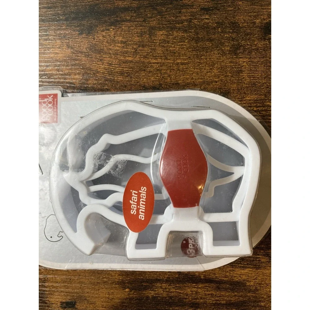 Elephant Rhino Alligator Safari Wild Animals 3 Pack Cookie Cutters Lot Kid Party